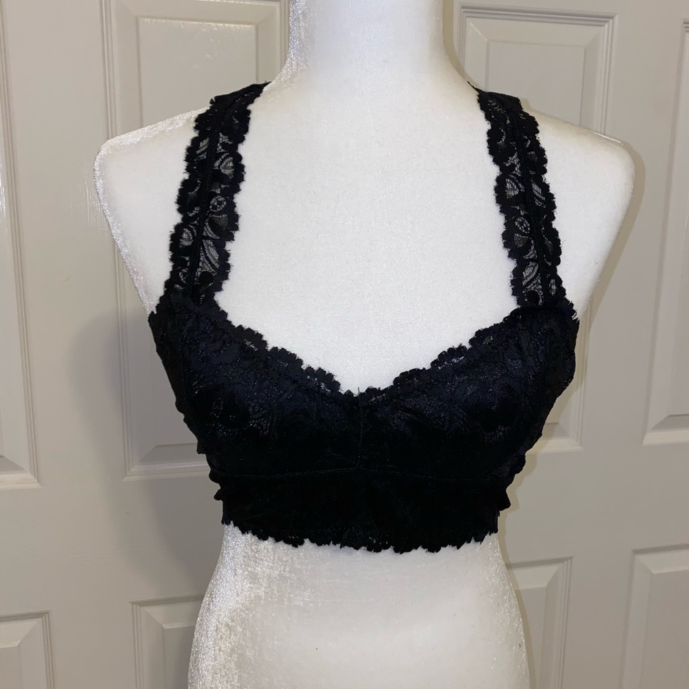 NWT Lace Hourglass Bralette Black